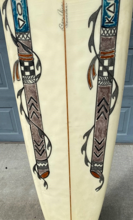 Ben Aipa shaped longboard for Kanoa Dahlin (1995) – Vintage surfboards