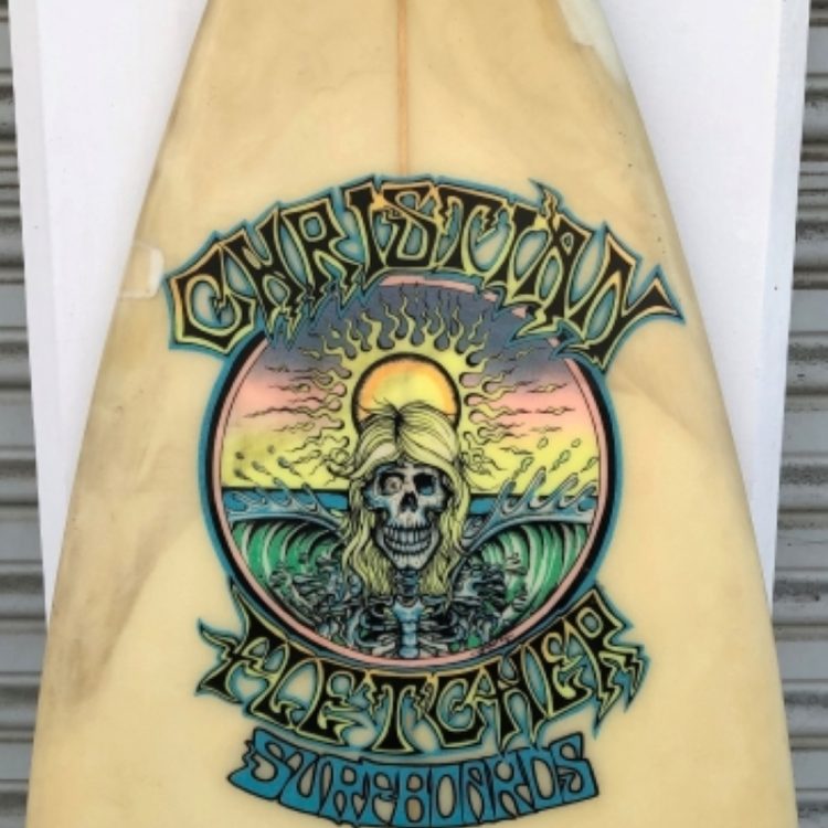 Christian Fletcher surfboard by Steve Boysen (1989) Vintage