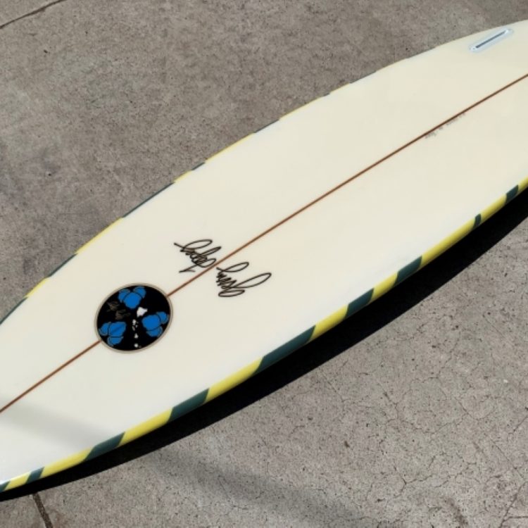 Gerry Lopez tiger striped surfboard (mid 1990’s) Vintage surfboards