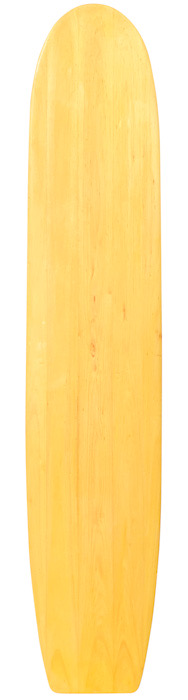 Bob Simmons balsawood surfboard shaped by Dan Highland (1950 replica)
