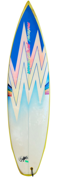 Natural Progression surfboard by Dean Edwards (1985)