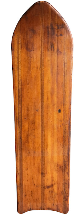 Paipo “Steam Nose” wood bellyboard (1930’s)