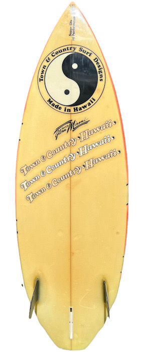 Town and Country (T&C) surfboard by Glenn Minami (1984) – Vintage 