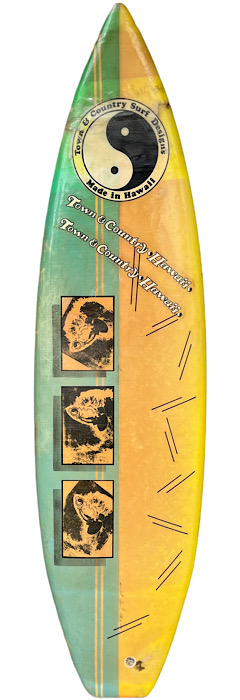 Town & Country (T&C) shortboard by Ben Aipa (1986)