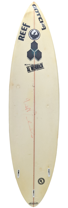 Rob Machado personal surfboard by Al Merrick (early 2000’s)