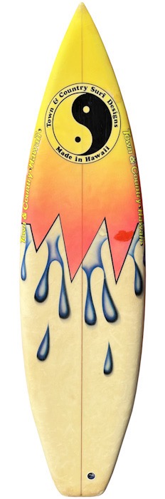 Town and Country (T&C) surfboard by Greg Griffin (1986)