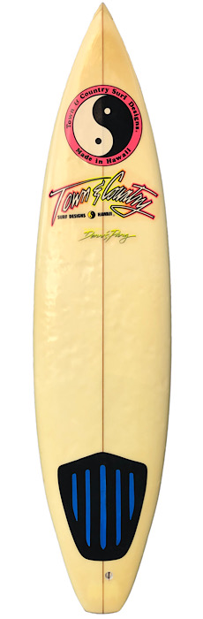 Town & Country (T&C) surfboard by Dennis Pang (1988)