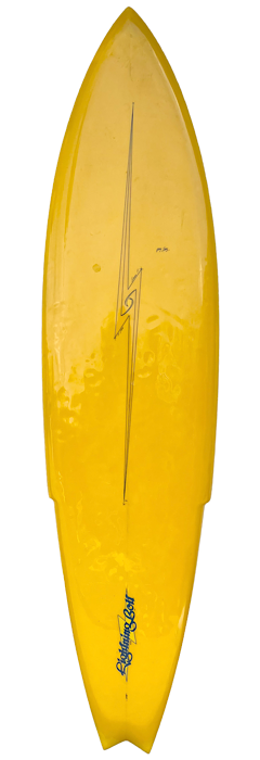 Lightning Bolt Gerry Lopez model surfboard (mid 1970s)