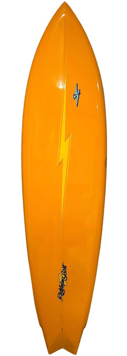 Gerry Lopez model Lightning Bolt surfboard (mid 1970s)