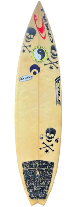 Matt “Archy” Archbold personal surfboard by Cole Simler (2001)