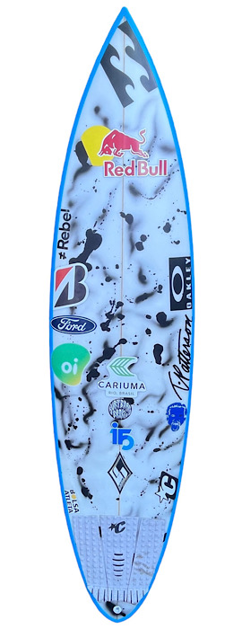 World Champion Italo Ferreira personal surfboard by T. Patterson (2020)