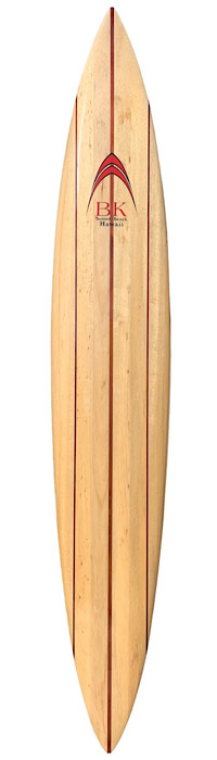Barry Kanaiaupuni shaped balsawood surfboard (1998)