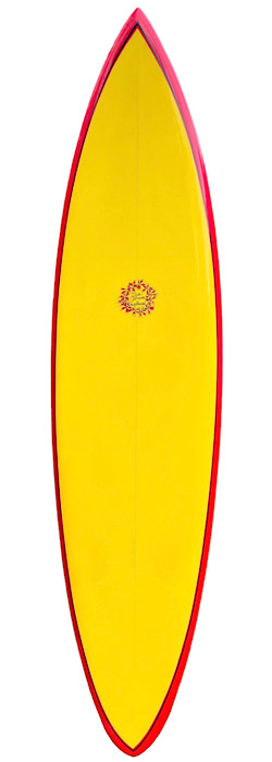 Dick Brewer pintail surfboard (late 1970s)