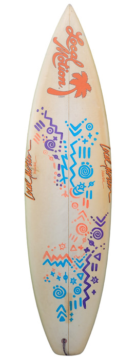 Local Motion thruster surfboard (mid 1980s)