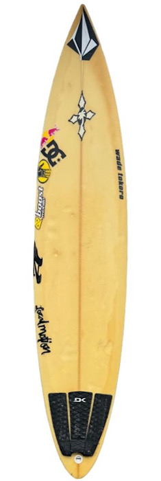 Bruce Irons personal Pipeline surfboard by Tokoro (early 2000s)