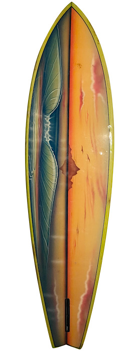 Dewey Weber wave mural surfboard (early 1970s)