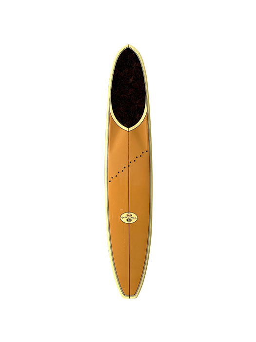 Greg Noll Miki Dora Da Cat signed longboard (1998) – Surfboard Hoard